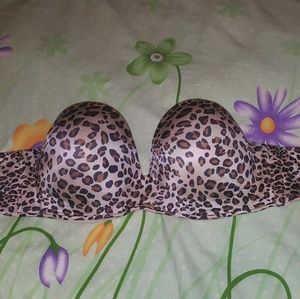 Cacique 38F convertible animal print bra